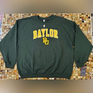 NWT Men’s/Unisex BAYLOR BEARS Fanatics Green Pullover Sweatshirt~2XL~$55